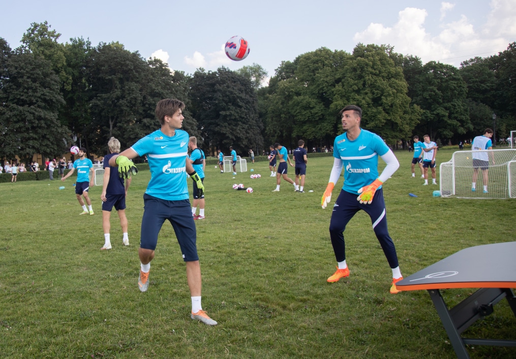 Открытая тренировка «Зенита» в Александровском саду
