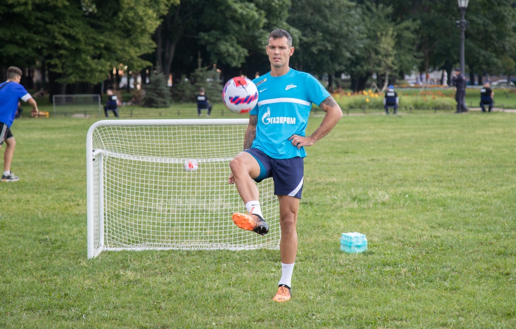 Открытая тренировка «Зенита» в Александровском саду