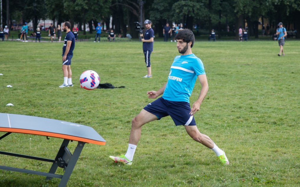 Открытая тренировка «Зенита» в Александровском саду