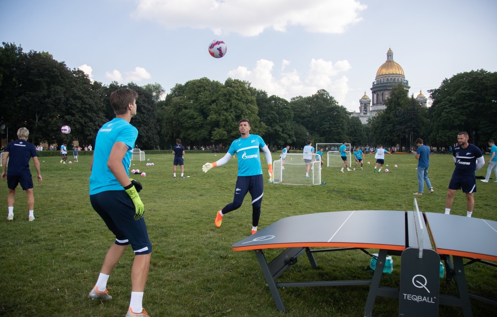 Открытая тренировка «Зенита» в Александровском саду