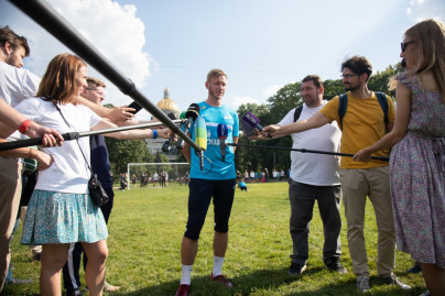 Открытая тренировка «Зенита» в Александровском саду