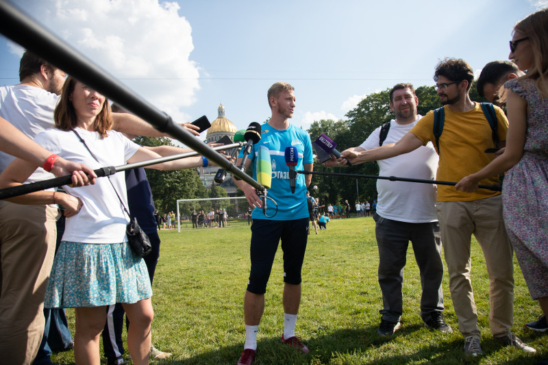 Открытая тренировка «Зенита» в Александровском саду