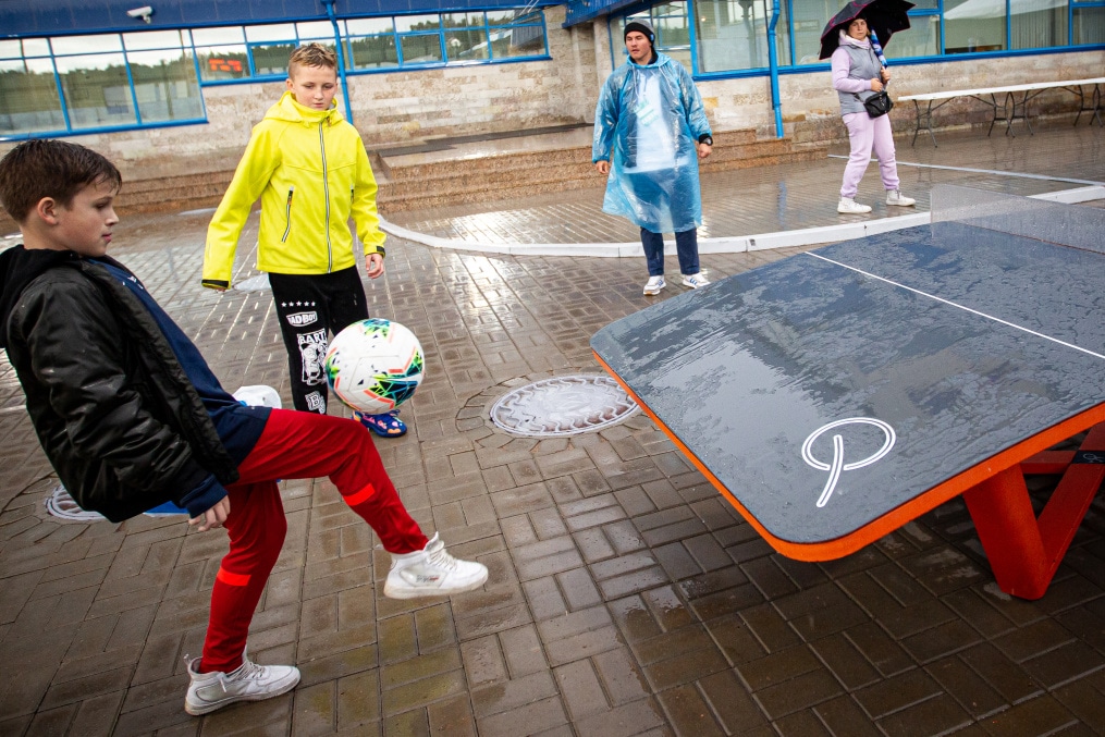 Фан-променад на стадионе «Смена» перед матчем «Зенит»-м — «Торпедо»-м