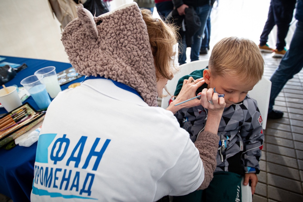 Фан-променад на стадионе «Смена» перед матчем «Зенит»-м — «Торпедо»-м