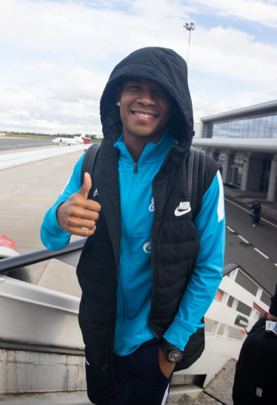 «Зенит» в «Пулково» перед вылетом на матч с  «Динамо»