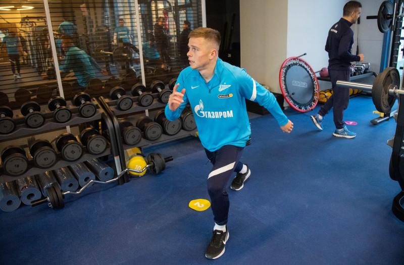 Тренировка «Зенита» перед матчем с «Сочи»