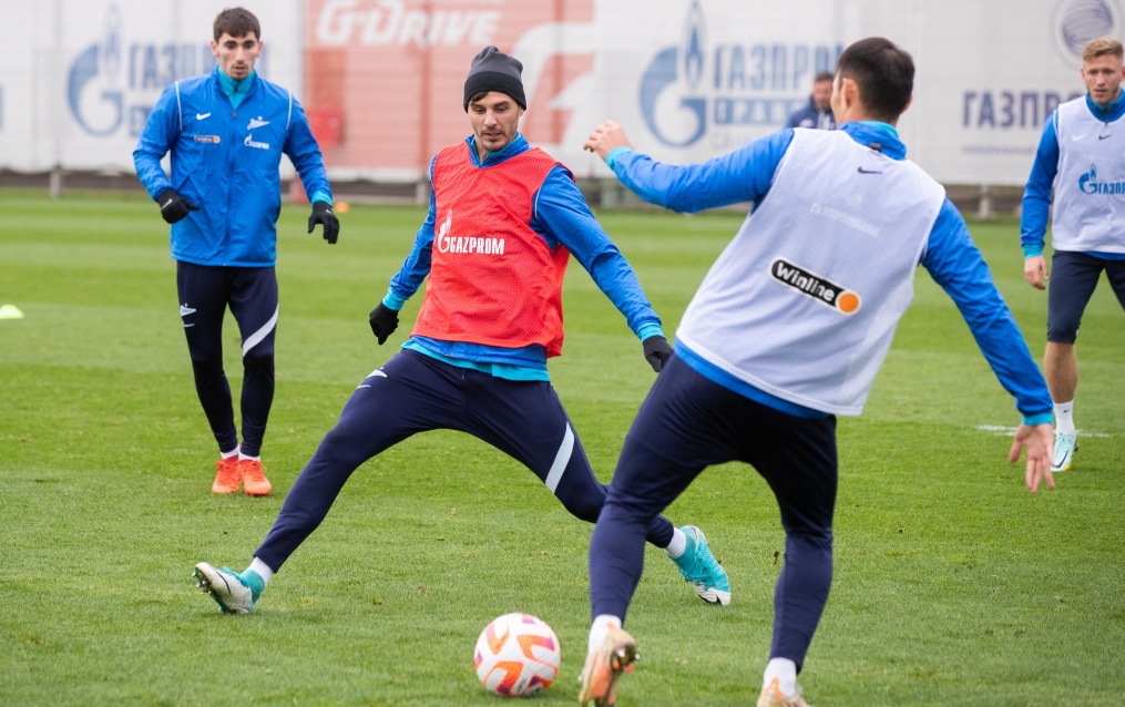 Тренировка «Зенита» перед матчем с «Сочи»