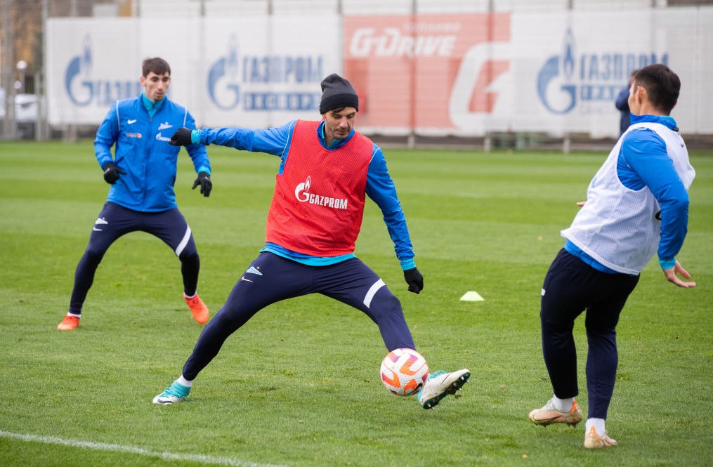 Тренировка «Зенита» перед матчем с «Сочи»