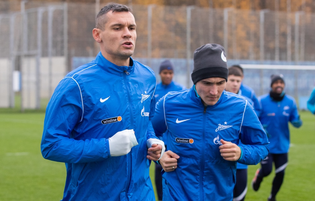 Тренировка «Зенита» перед матчем с «Сочи»