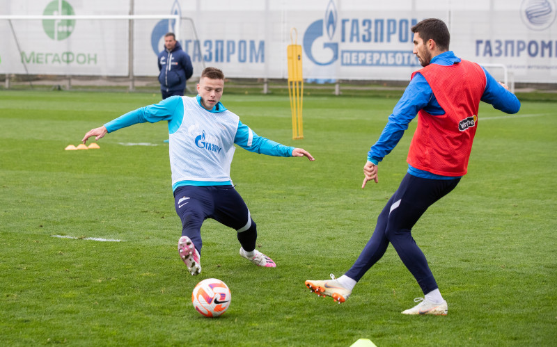 Тренировка «Зенита» перед матчем с «Сочи»