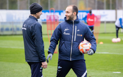 Тренировка «Зенита» перед матчем с «Сочи»