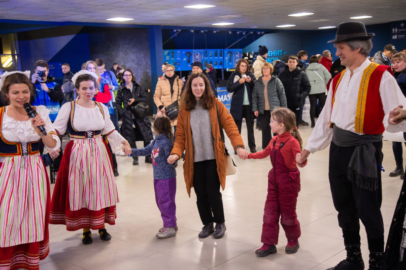 «Вечер Сербии»: фан-променад перед матчем «Зенит» — «Црвена Звезда»