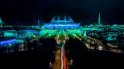 Перформанс перед матчем «Зенит» — «Црвена Звезда»