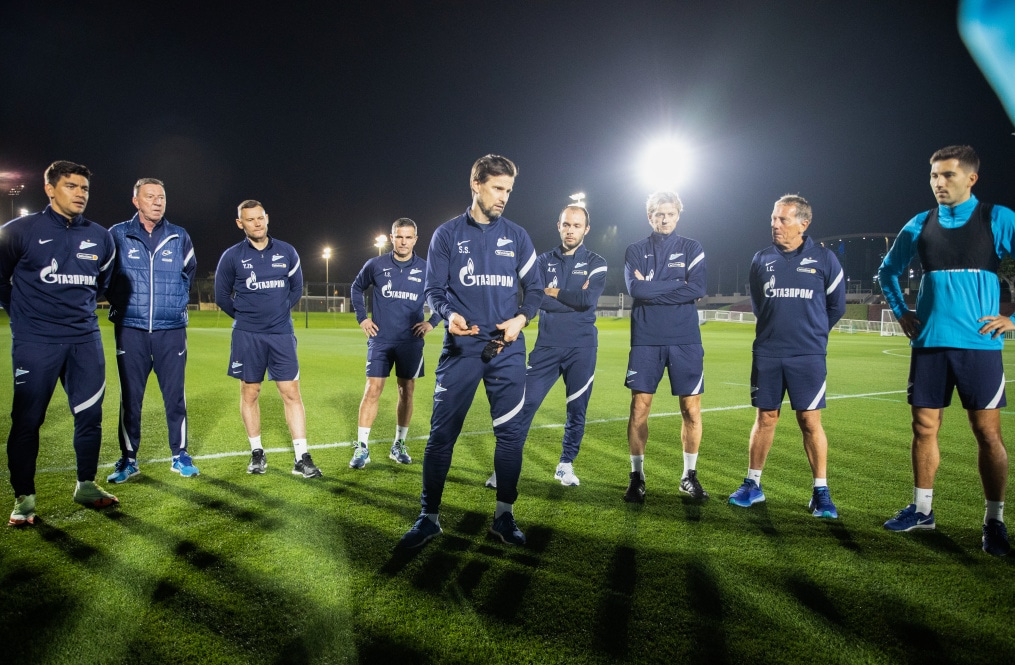 «Газпром»-тренировочные сборы в Катаре: 15 января, вечерняя тренировка