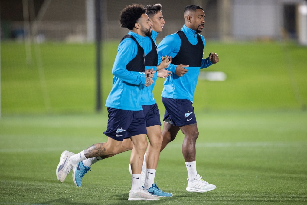 «Газпром»-тренировочные сборы в Катаре: 15 января, вечерняя тренировка