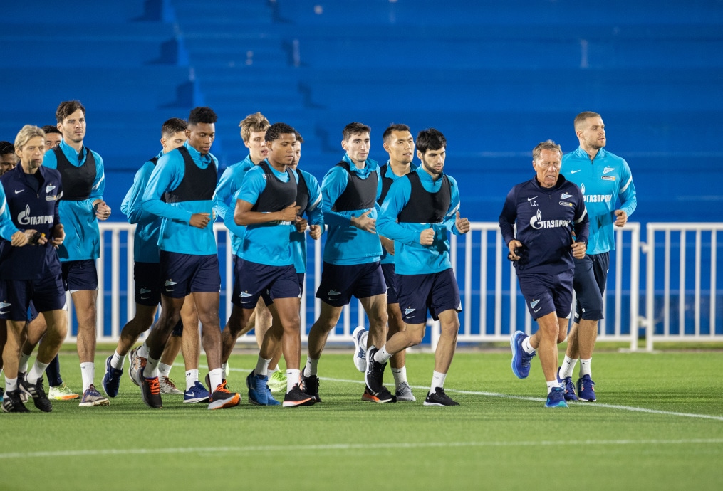 «Газпром»-тренировочные сборы в Катаре: 15 января, вечерняя тренировка