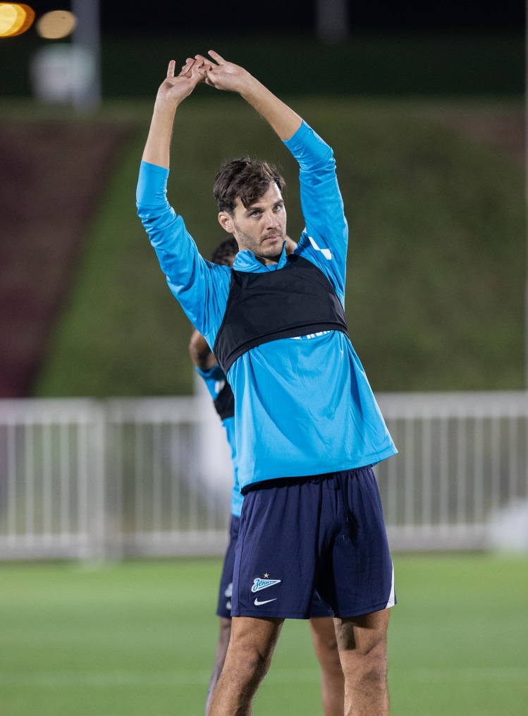 «Газпром»-тренировочные сборы в Катаре: 15 января, вечерняя тренировка