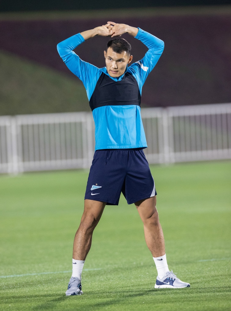 «Газпром»-тренировочные сборы в Катаре: 15 января, вечерняя тренировка