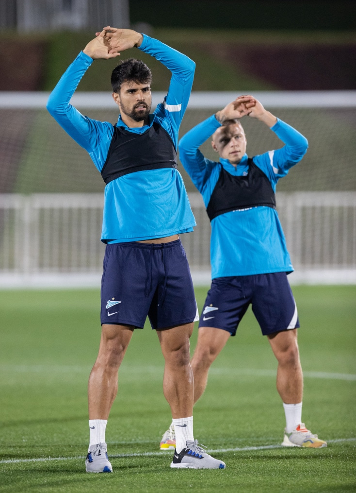 «Газпром»-тренировочные сборы в Катаре: 15 января, вечерняя тренировка