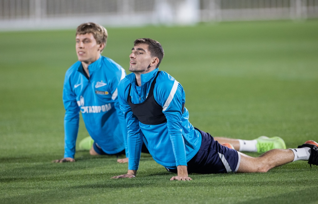 «Газпром»-тренировочные сборы в Катаре: 15 января, вечерняя тренировка