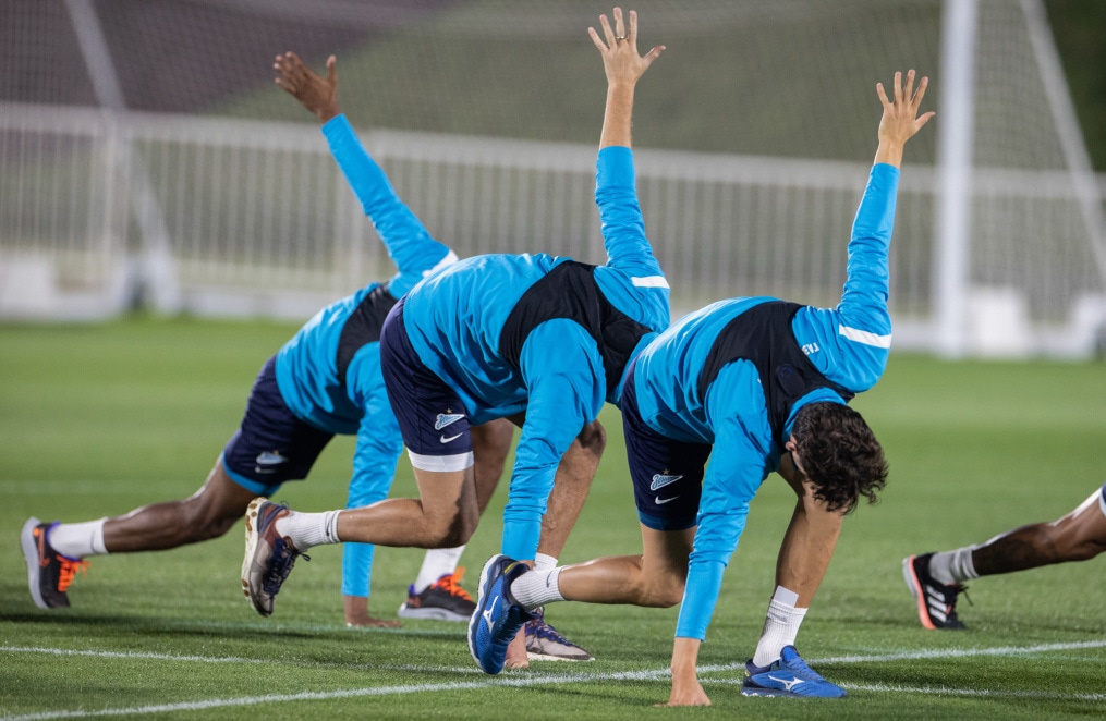 «Газпром»-тренировочные сборы в Катаре: 15 января, вечерняя тренировка