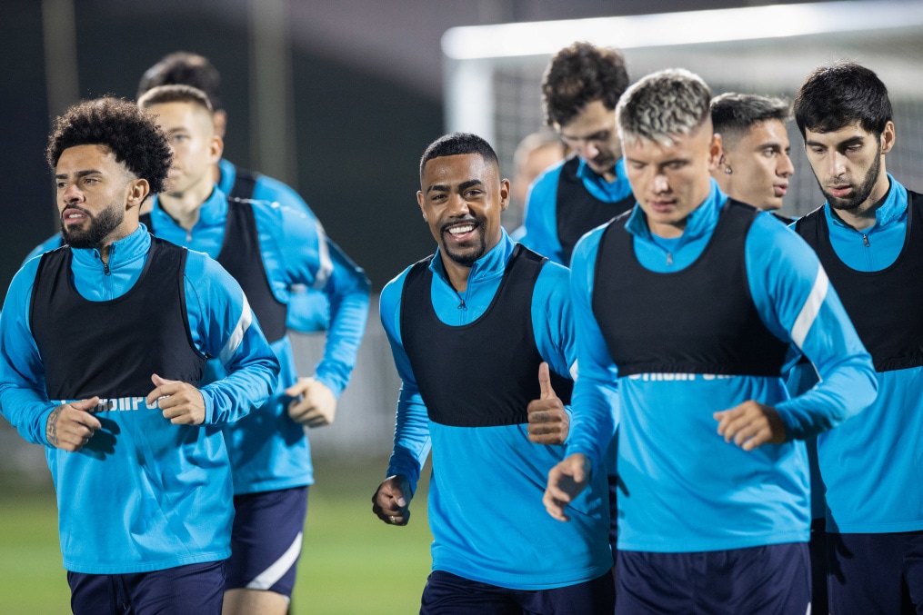 «Газпром»-тренировочные сборы в Катаре: 15 января, вечерняя тренировка