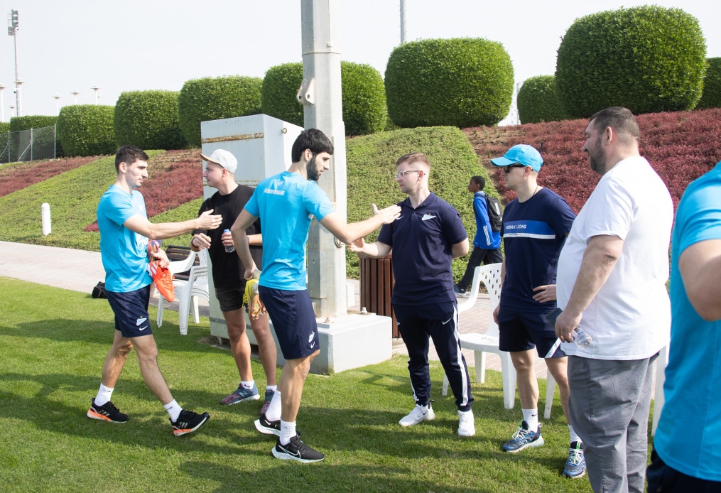 «Газпром»-тренировочные сборы в Катаре: 16 января, утренняя тренировка