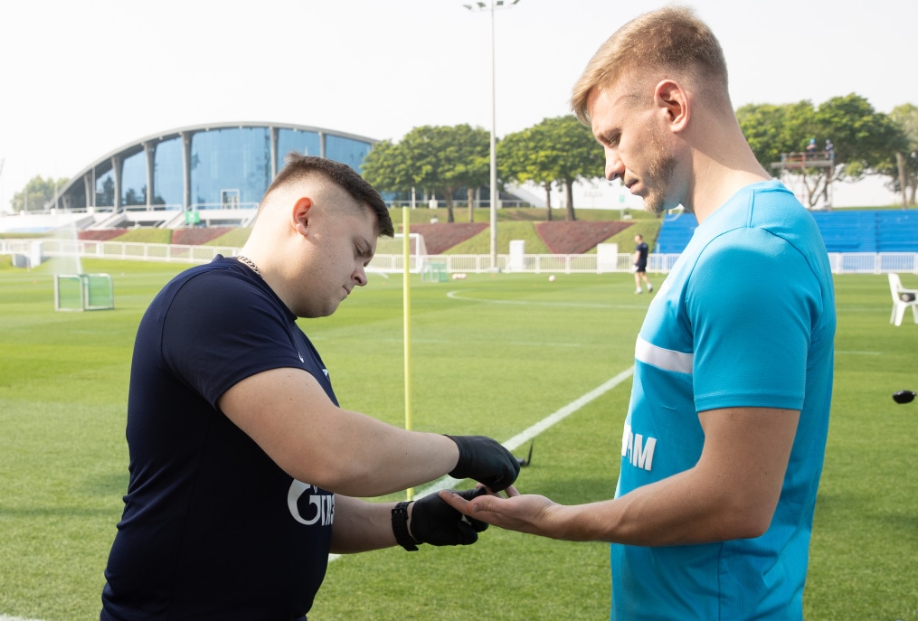 «Газпром»-тренировочные сборы в Катаре: 16 января, утренняя тренировка