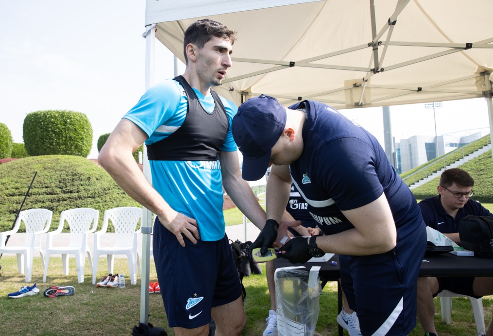 «Газпром»-тренировочные сборы в Катаре: 16 января, утренняя тренировка