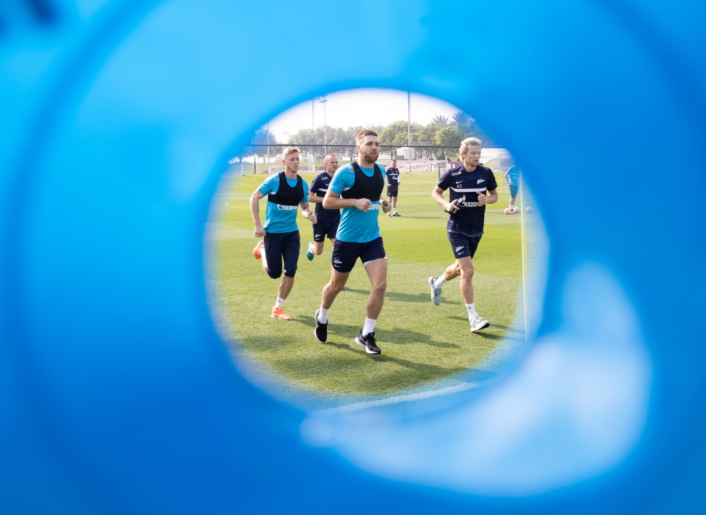 «Газпром»-тренировочные сборы в Катаре: 16 января, утренняя тренировка