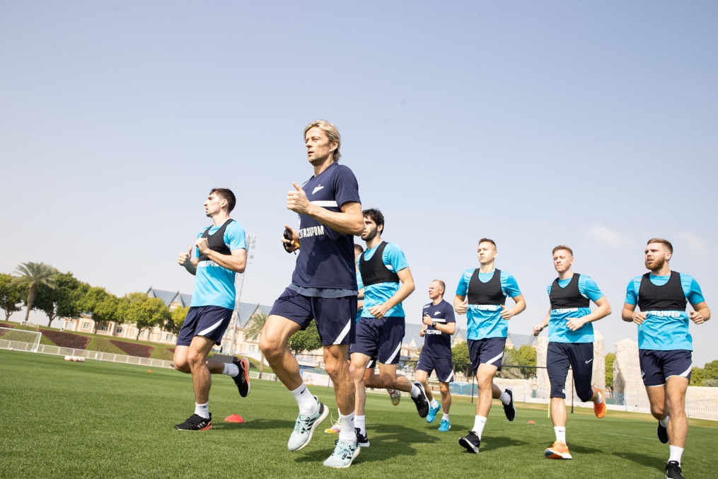 «Газпром»-тренировочные сборы в Катаре: 16 января, утренняя тренировка