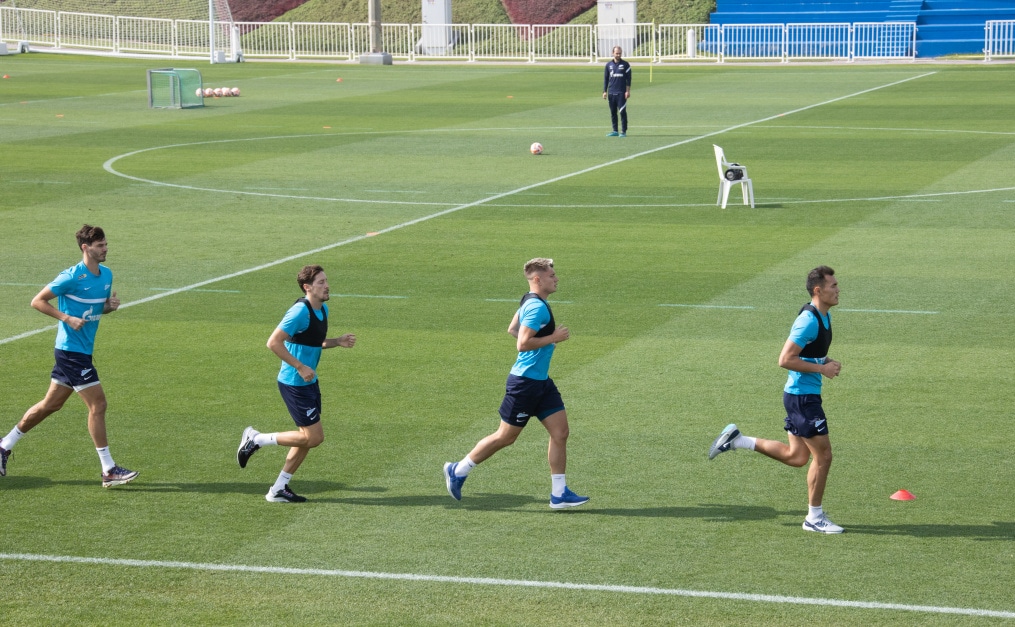 «Газпром»-тренировочные сборы в Катаре: 16 января, утренняя тренировка