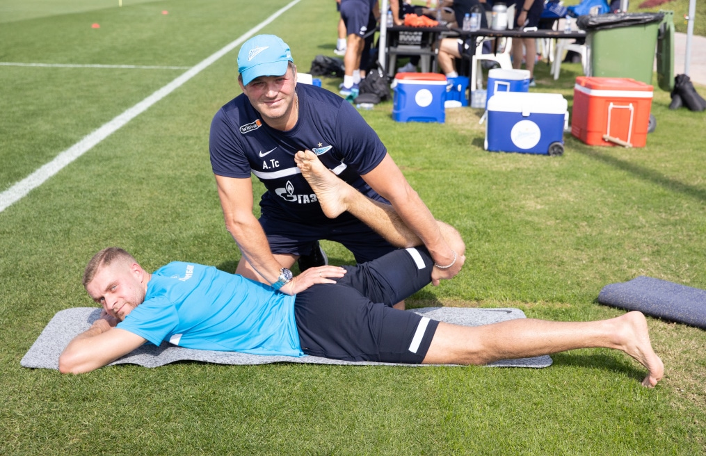 «Газпром»-тренировочные сборы в Катаре: 16 января, утренняя тренировка