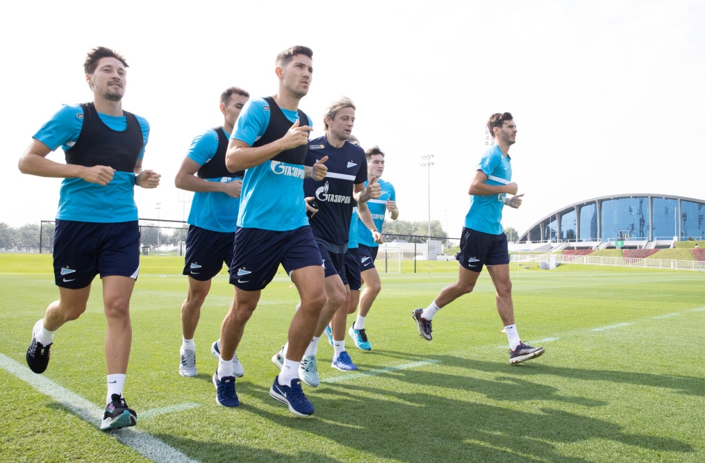 «Газпром»-тренировочные сборы в Катаре: 16 января, утренняя тренировка