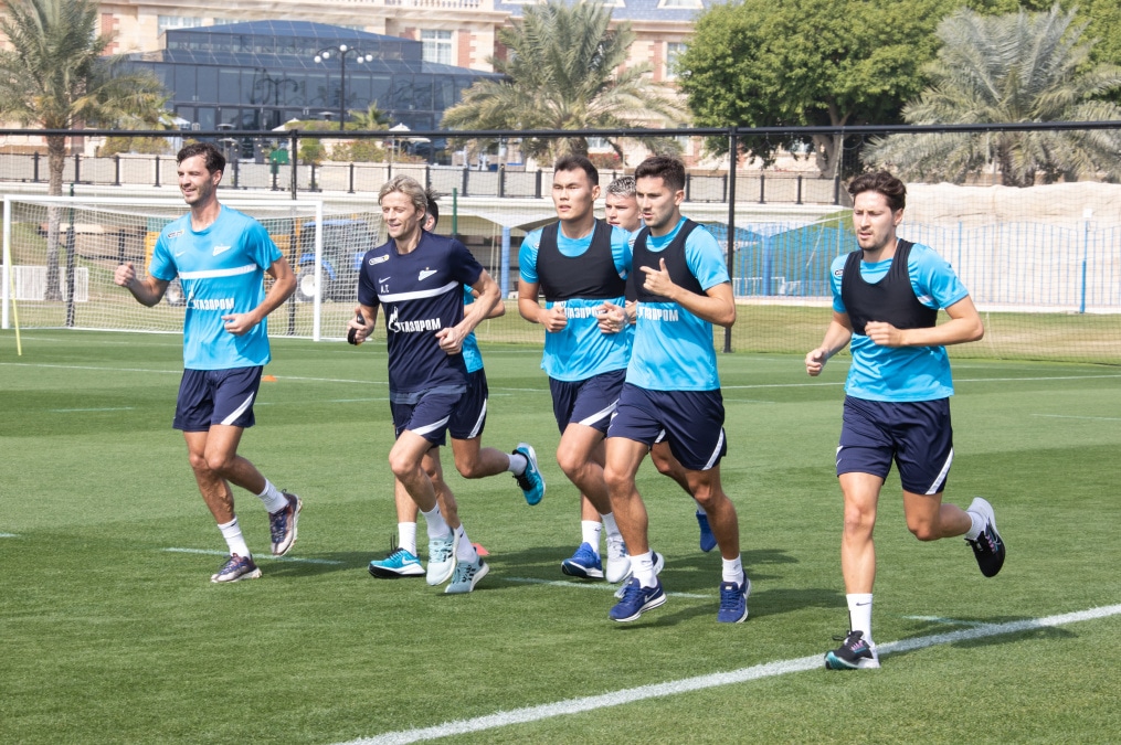 «Газпром»-тренировочные сборы в Катаре: 16 января, утренняя тренировка