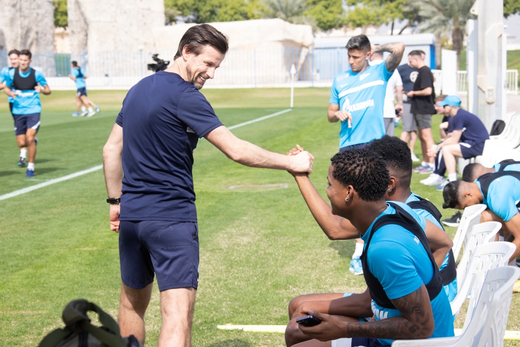 «Газпром»-тренировочные сборы в Катаре: 16 января, утренняя тренировка