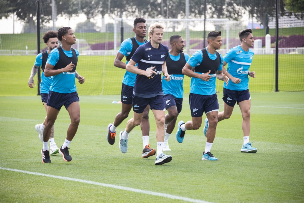 «Газпром»-тренировочные сборы в Катаре: 16 января, утренняя тренировка