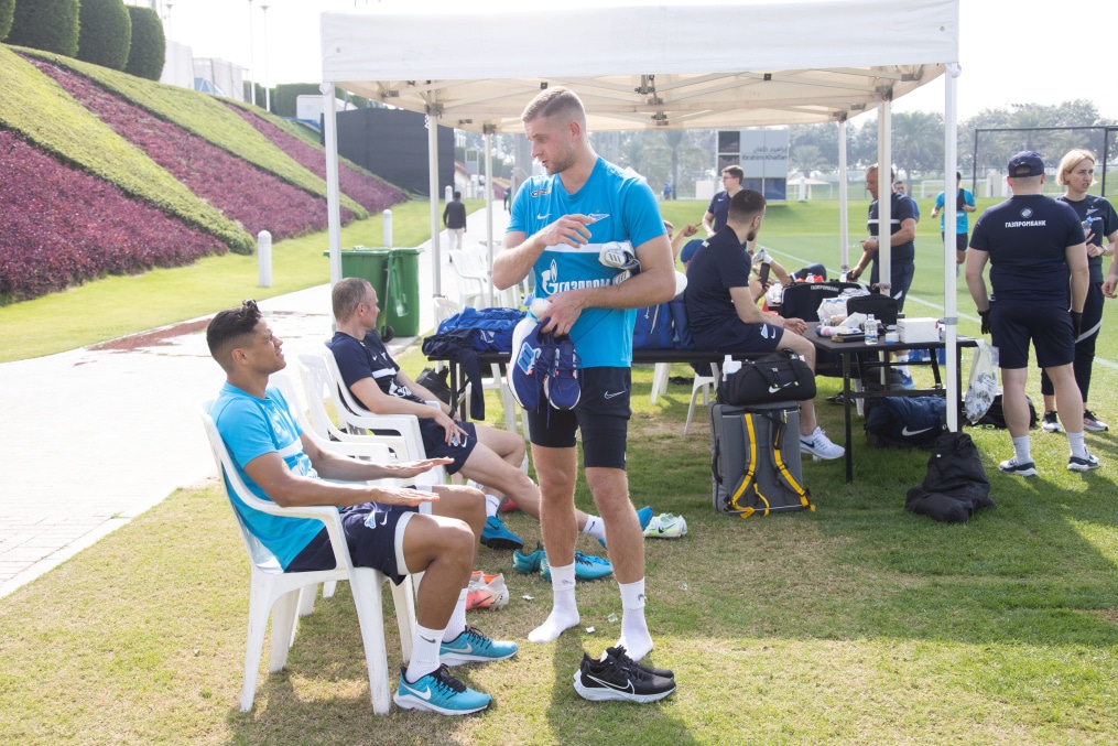 «Газпром»-тренировочные сборы в Катаре: 16 января, утренняя тренировка