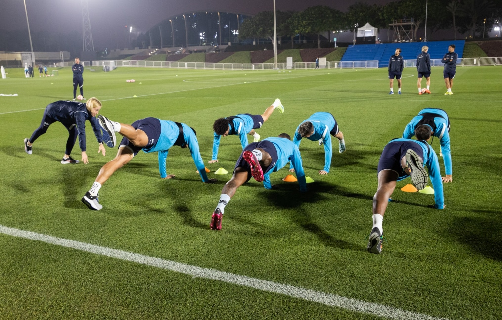 «Газпром»-тренировочные сборы в Катаре: 18 января, вечерняя тренировка