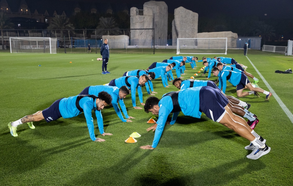 «Газпром»-тренировочные сборы в Катаре: 18 января, вечерняя тренировка