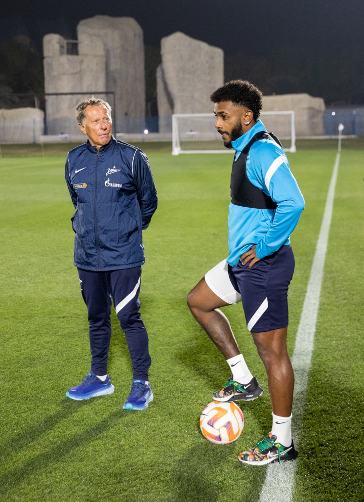 «Газпром»-тренировочные сборы в Катаре: 18 января, вечерняя тренировка