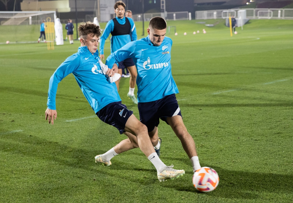 «Газпром»-тренировочные сборы в Катаре: 18 января, вечерняя тренировка