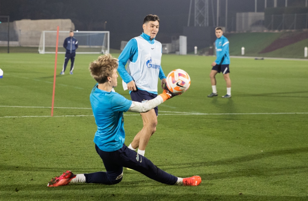 «Газпром»-тренировочные сборы в Катаре: 18 января, вечерняя тренировка