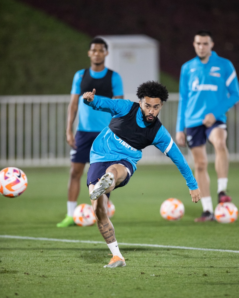 «Газпром»-тренировочные сборы в Катаре: 18 января, вечерняя тренировка