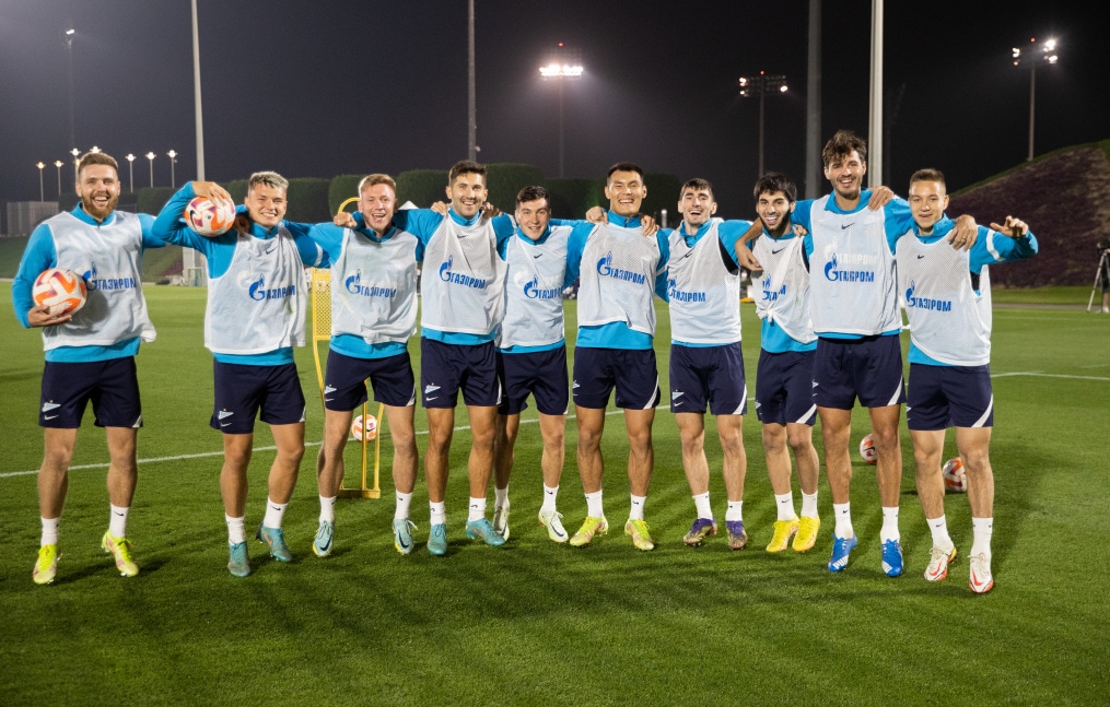 «Газпром»-тренировочные сборы в Катаре: 18 января, вечерняя тренировка