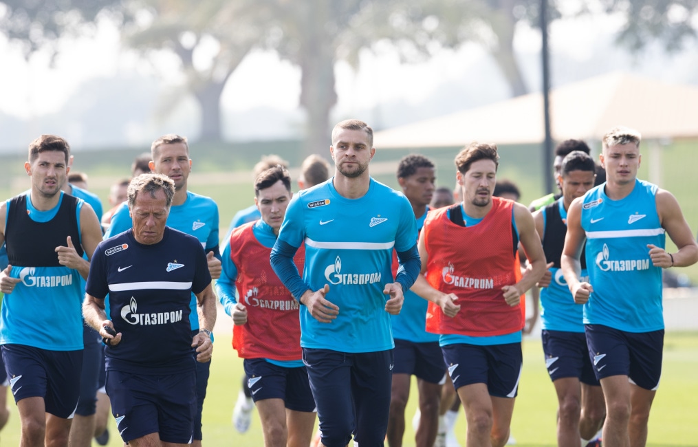 «Газпром»-тренировочные сборы в Катаре: 18 января, утренняя тренировка
