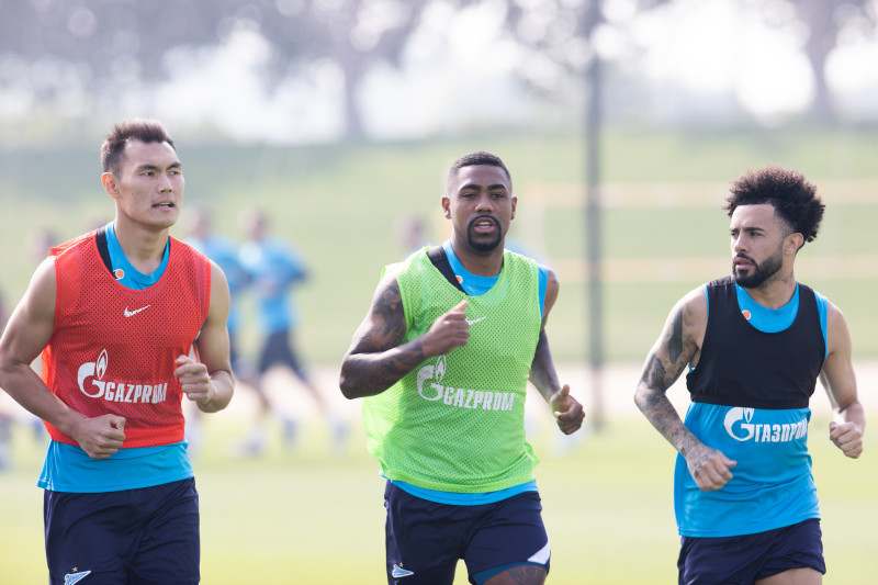 «Газпром»-тренировочные сборы в Катаре: 18 января, утренняя тренировка
