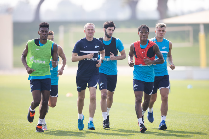 «Газпром»-тренировочные сборы в Катаре: 18 января, утренняя тренировка