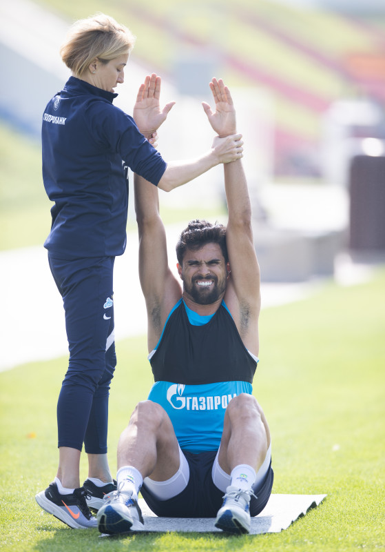 «Газпром»-тренировочные сборы в Катаре: 18 января, утренняя тренировка