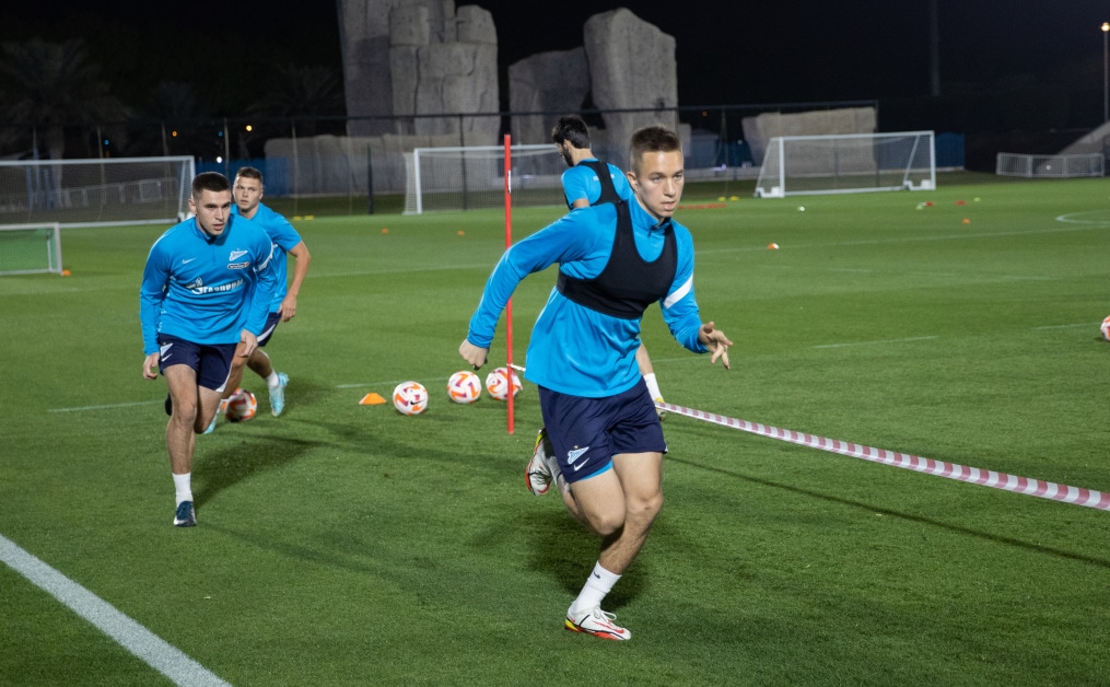 «Газпром»-тренировочные сборы в Катаре: 17 января, вечерняя тренировка